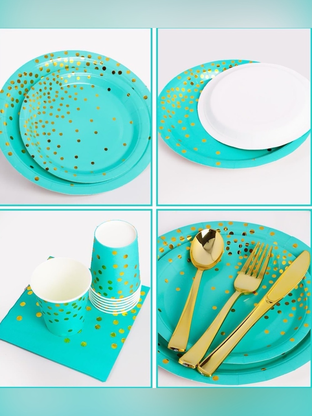 Turquoise Party Decoration Set - Picture 12 of 16